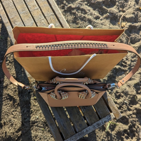 Christian Louboutin Eloise Satchel Spiked Leather Suede - Picture 3 of 12